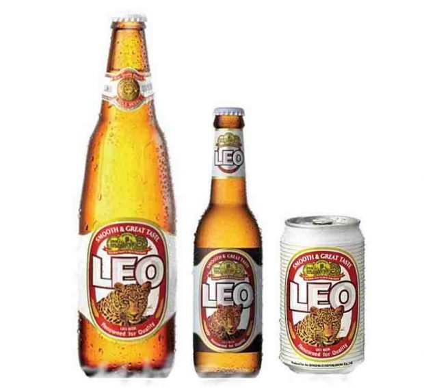 Leo beer - my favourite brand of thai beer
