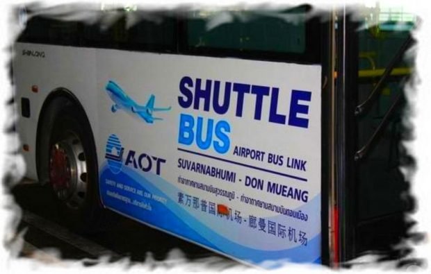 Shuttle bus Suvarnabhumi airport - Don Muang airport in Bangkok