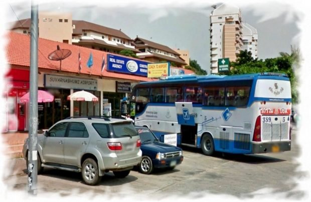 Pattaya Bus Station on the Thappraya street
