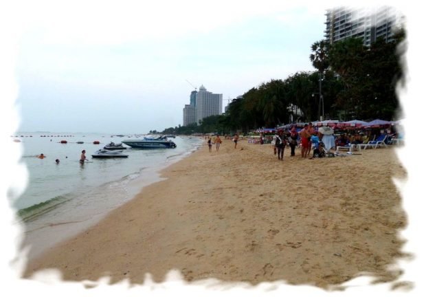 Wongamat beach in Pattaya - nothern part