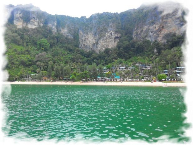 Pai Plong beach. View from the pier on Hotel Centara