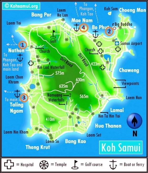 Koh Samui ferry piers - Location and Review!