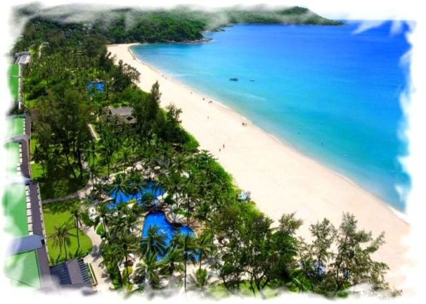 Amazing private beach of Katathani Phuket Beach Resort (5-star hotel on Phuket)
