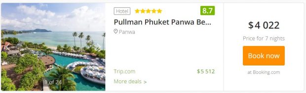 Another Phuket hotel on the first line with an inflated price tag