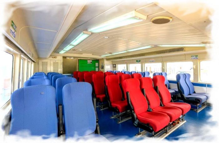 Cabin of SuperJet speed ferry to Koh Kood Island