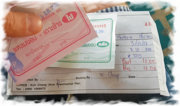 Ferry tickets (round trip) and 35 Group Pattaya voucher
