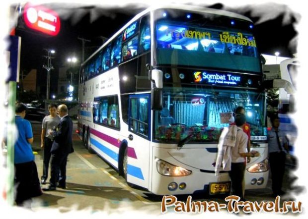Night VIP bus to Chian Rai from Bangkok - yoг can sleep well in your way