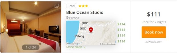 Good hotel with low price and high rating, but far from the beach and entertainment